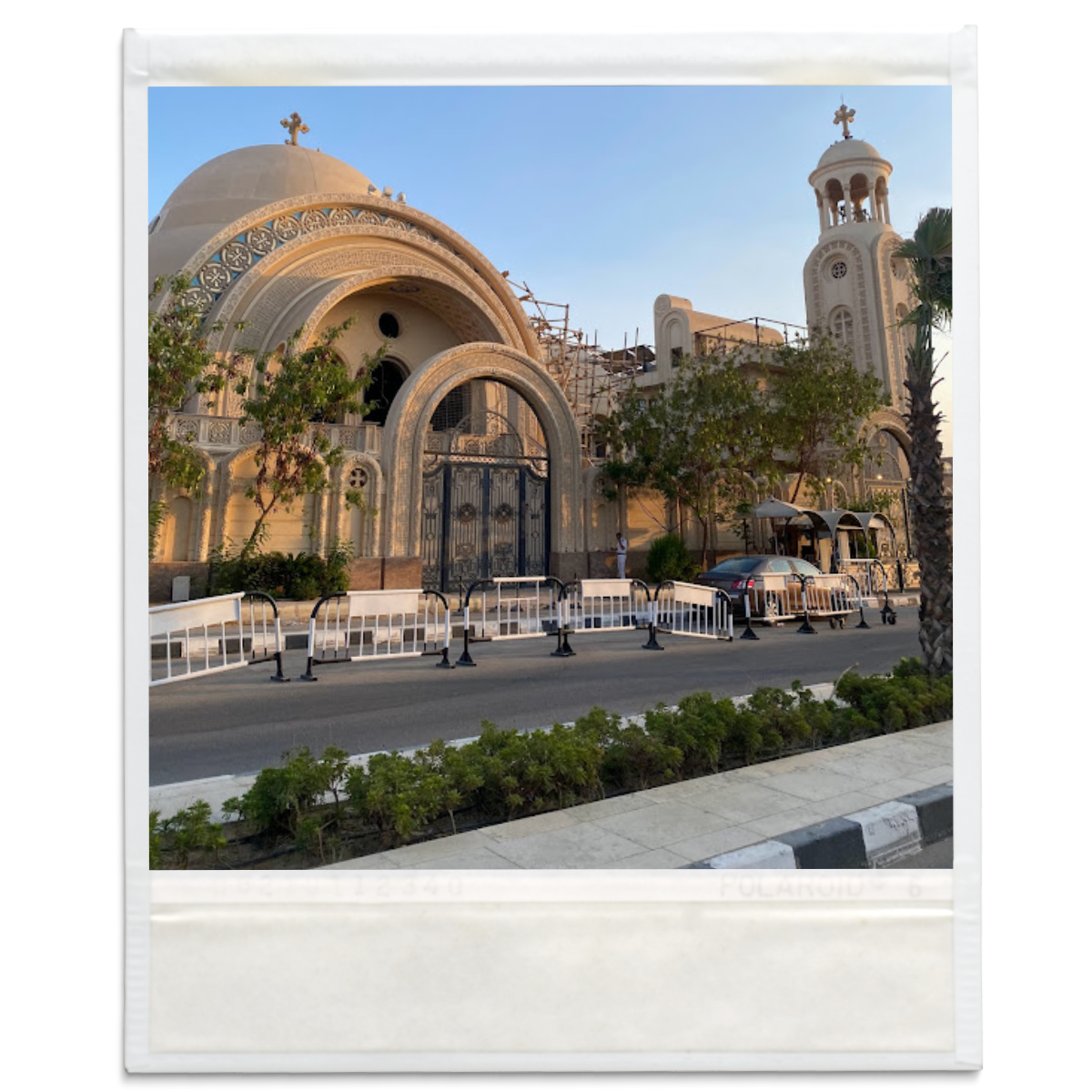 Outside of St. Mary Church in El Rehab